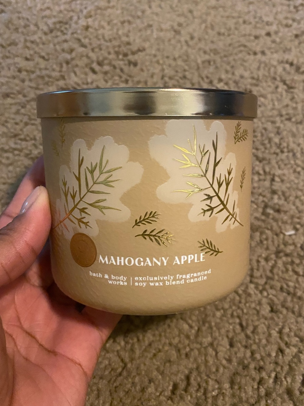 Bath & Body Works Mahogany Apple 3-Wick Candle